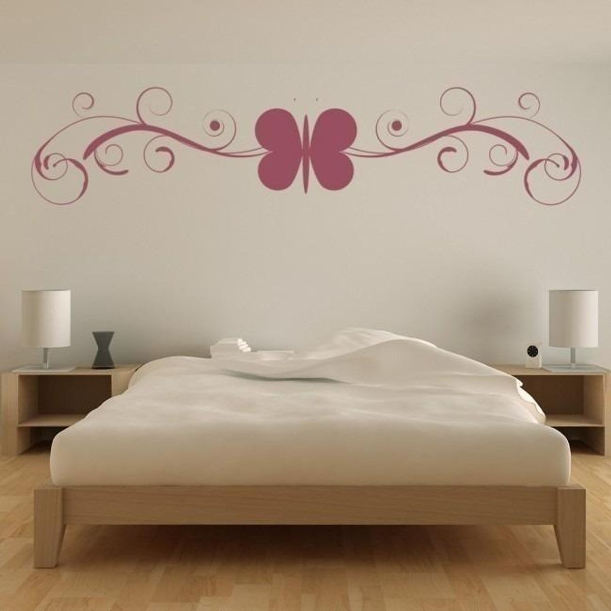 GENERICO - Decomural Butterfly Swirl Headboard WS-18076