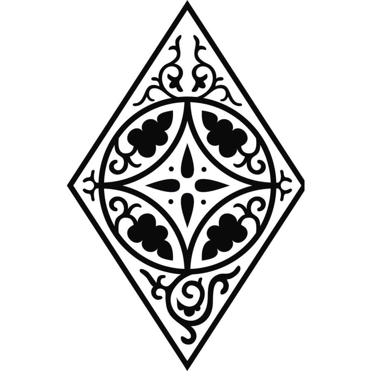 GENERICO - Decomural Floral Diamond Fireplace WS-18090