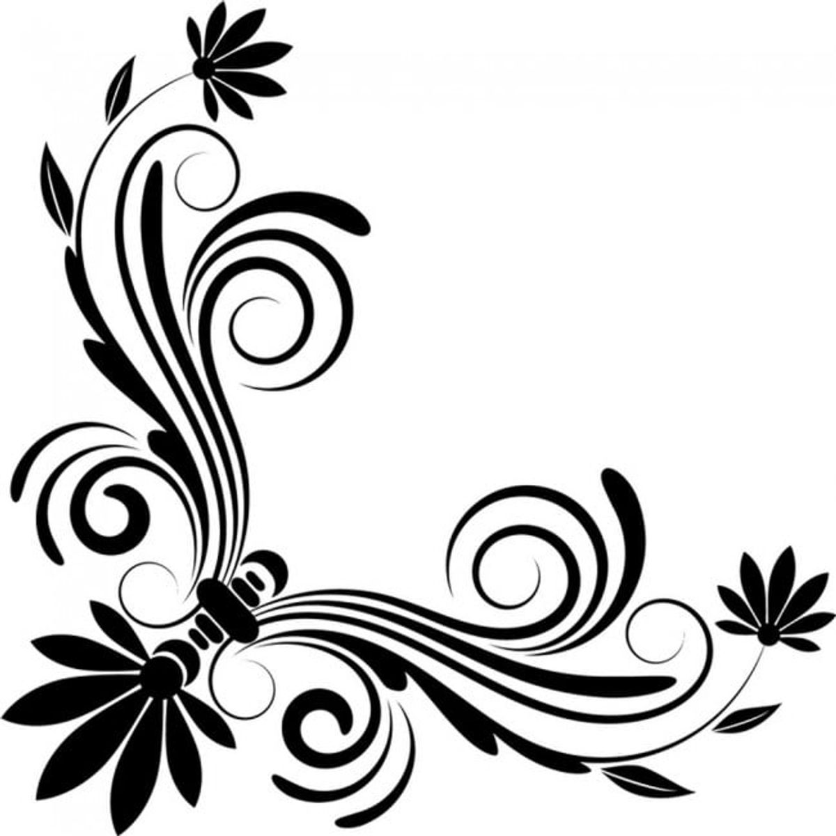 GENERICO - Decomural Floral Corner WS-18116