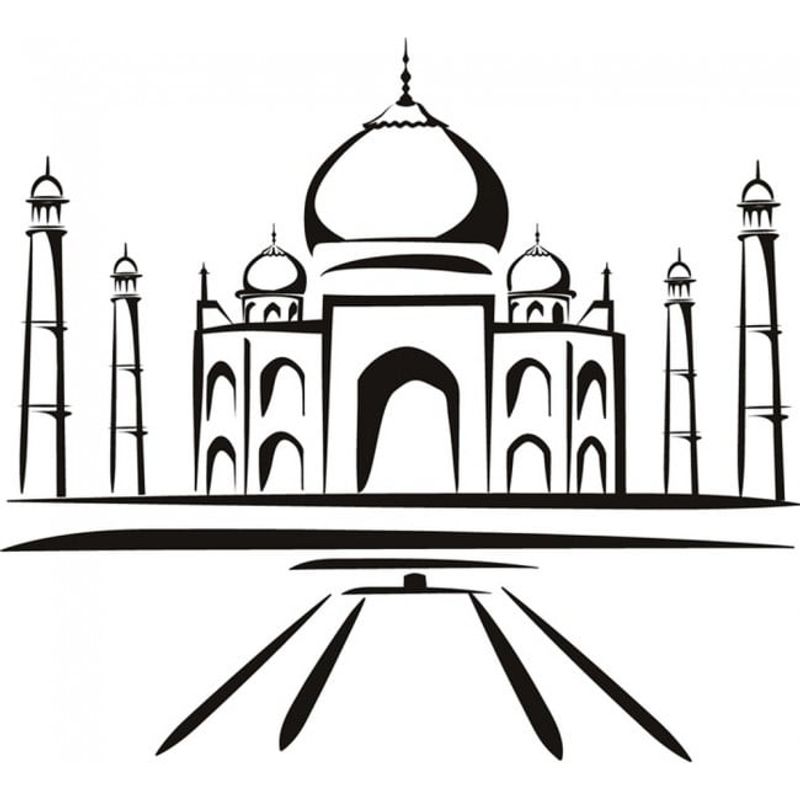 GENERICO - Decomural Taj Mahal India Landmark WS-19511