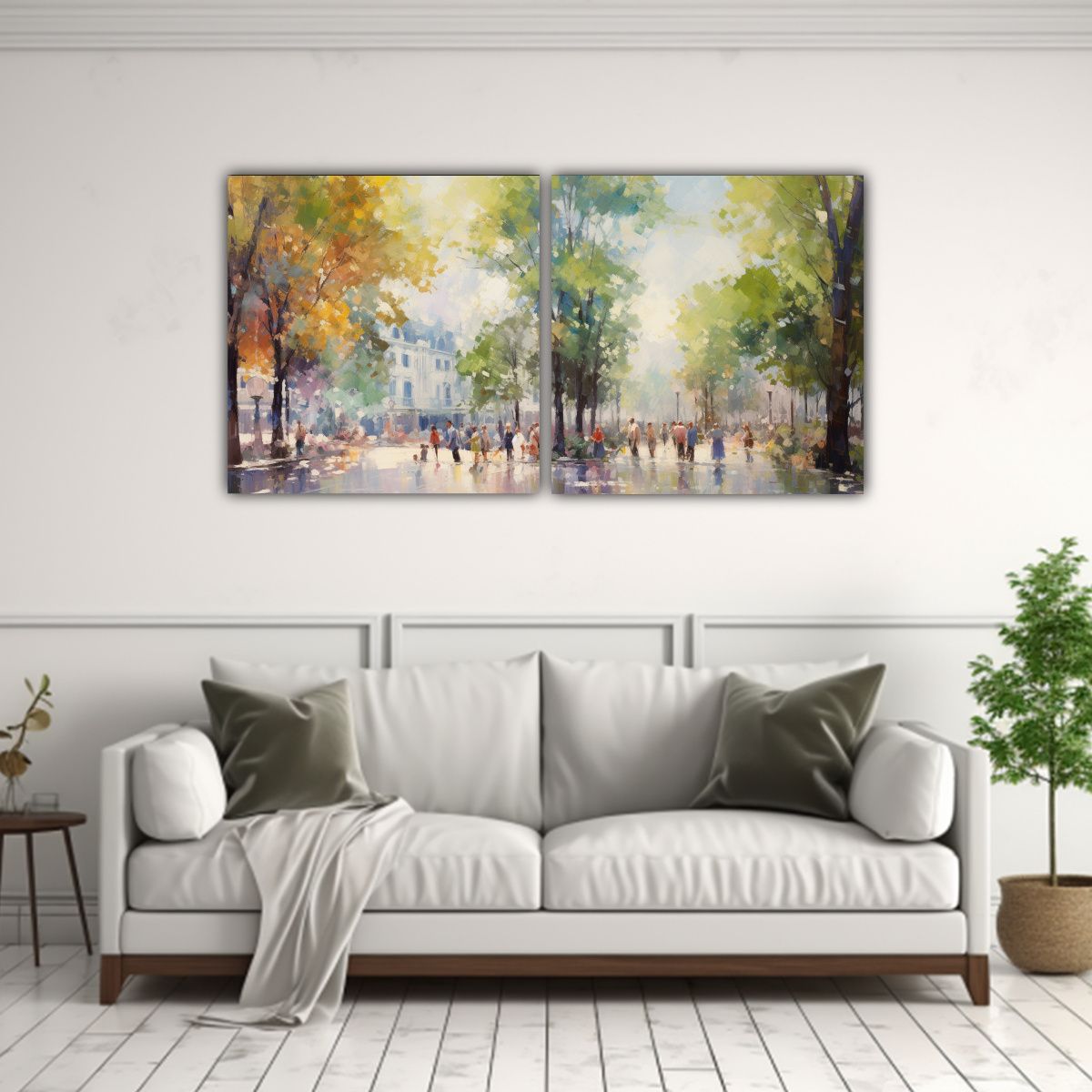 GENERICO - Pinturas Abstractas De Impresionismo Moderno Con 140x70 Cm