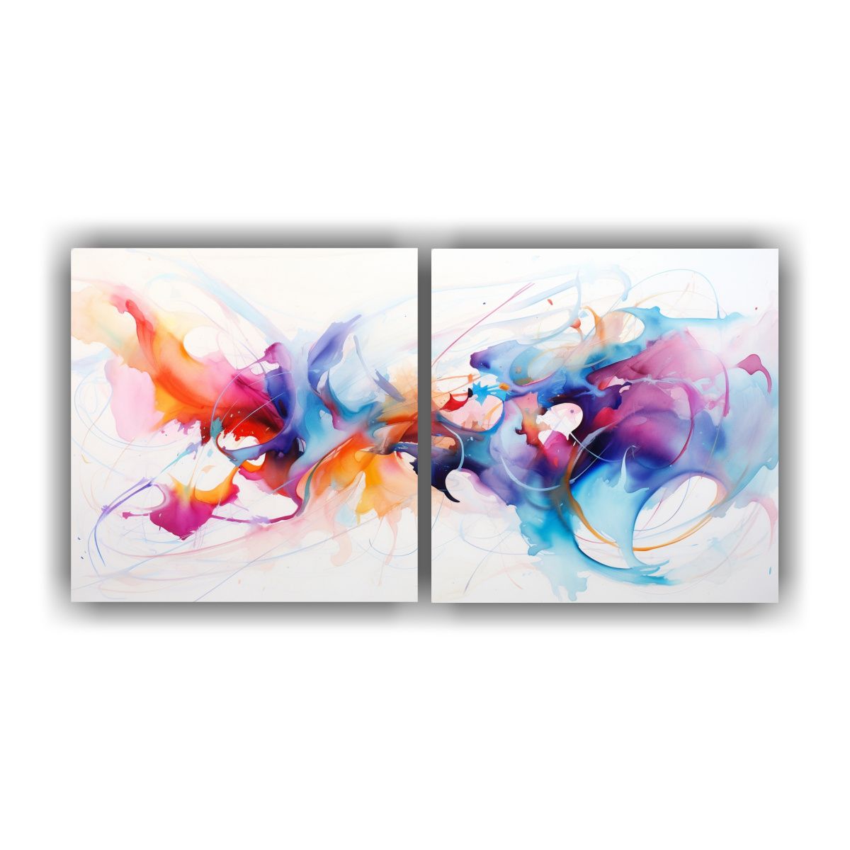 GENERICO - Lienzos Modernos Fantasía Fusión Abstracta De 140x70 Cm