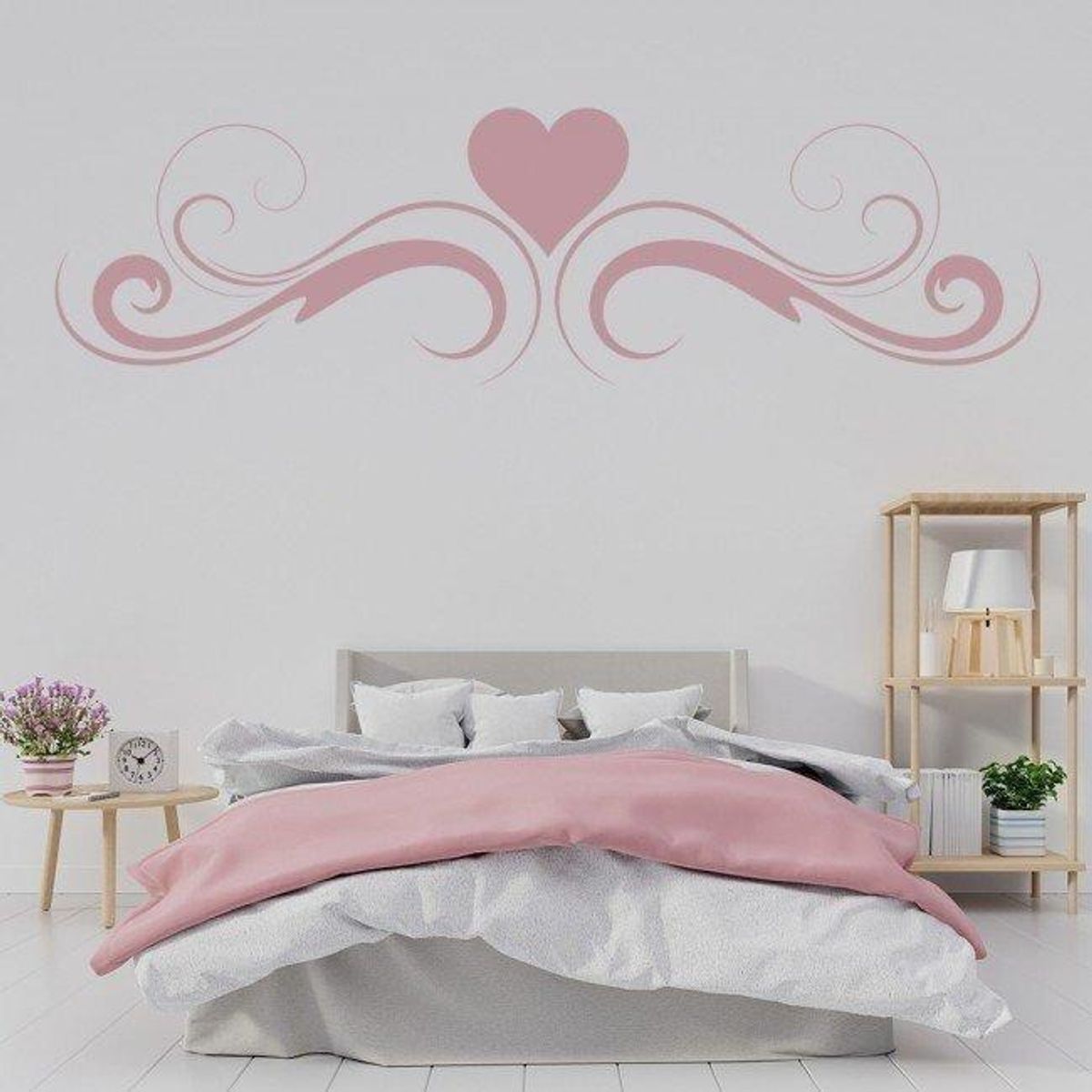 GENERICO - Decomural Swirl Heart Headboard WS-18139