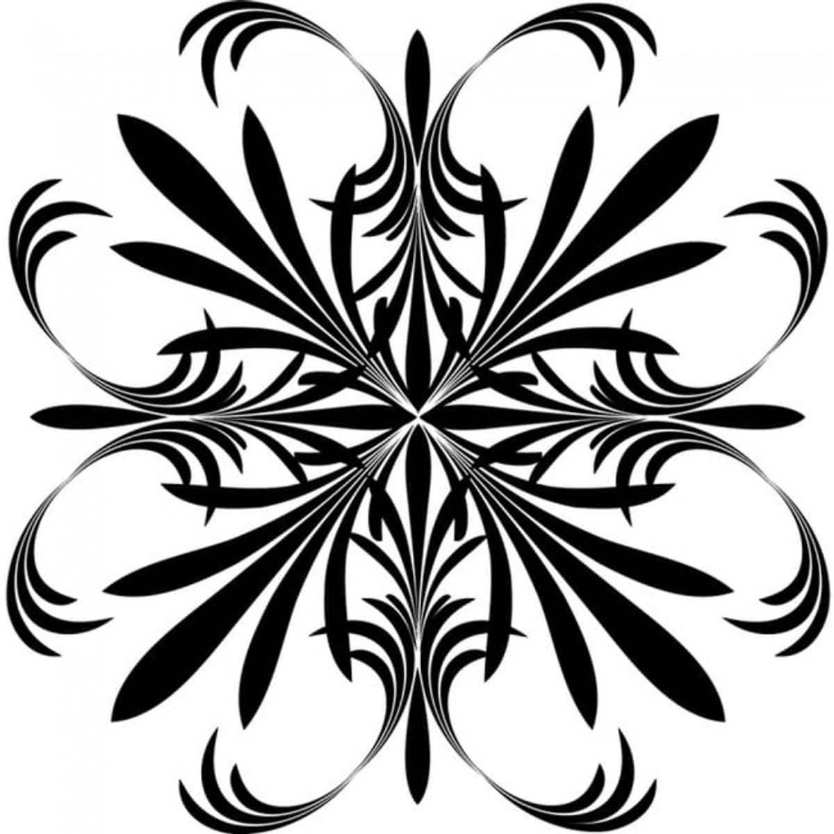 GENERICO - Decomural Symmetrical Leaf Headboard WS-18146