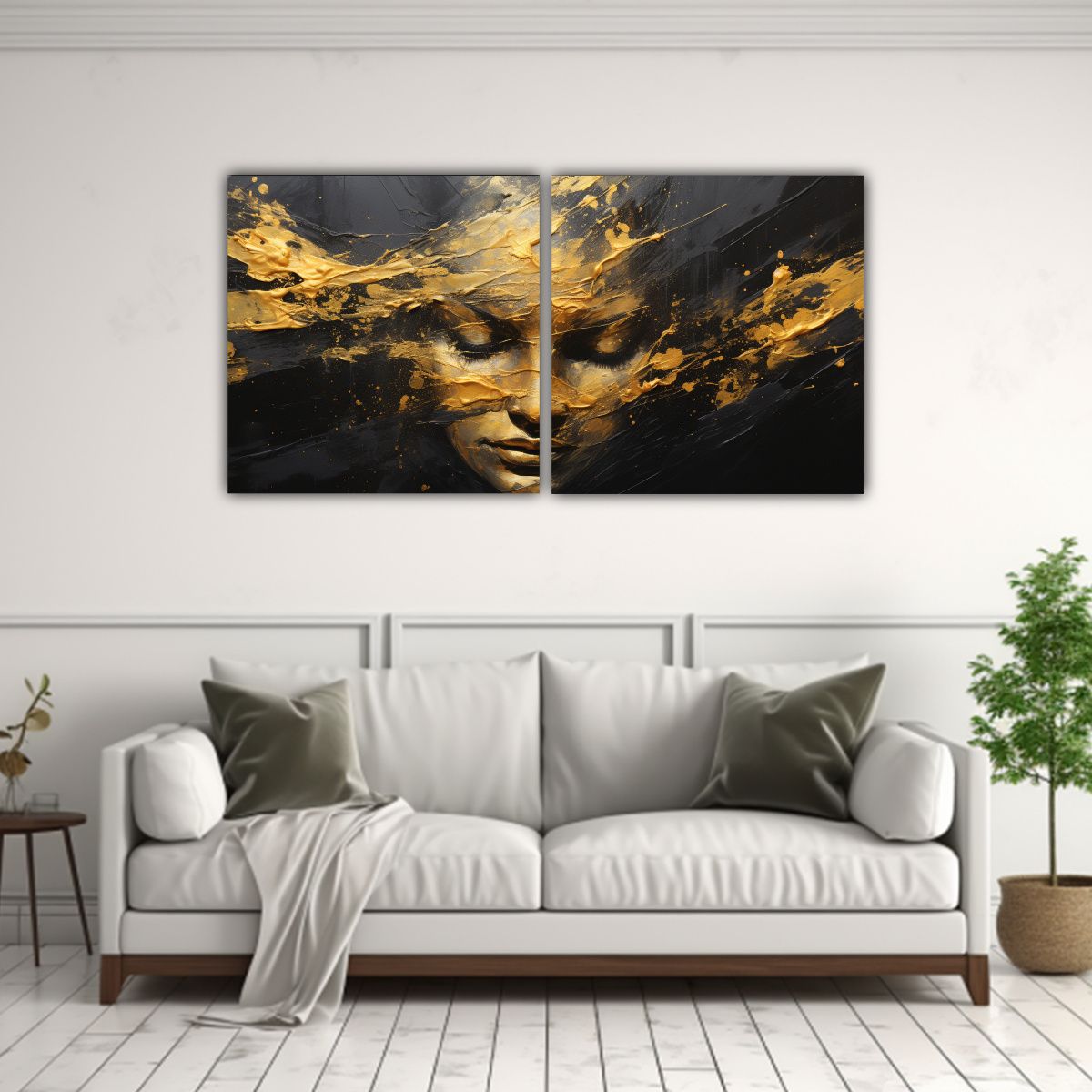 GENERICO - Pinturas Decorativas Con Textura Facial Y 120x60 Cm