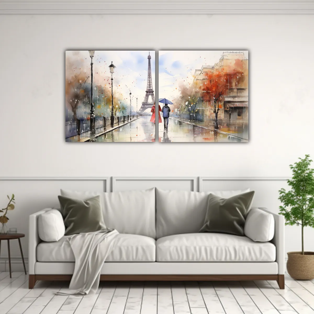 GENERICO - Pareja Joven Y Encantadora Caminando Frente A La 140x70 Cm