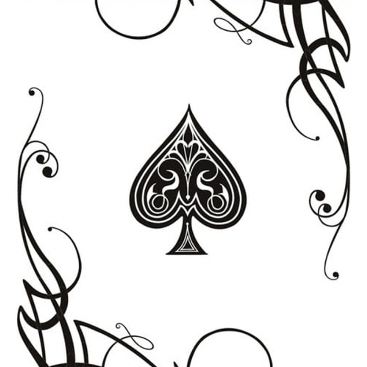 GENERICO - Decomural Swirl Ace Card Games Poker WS-19557