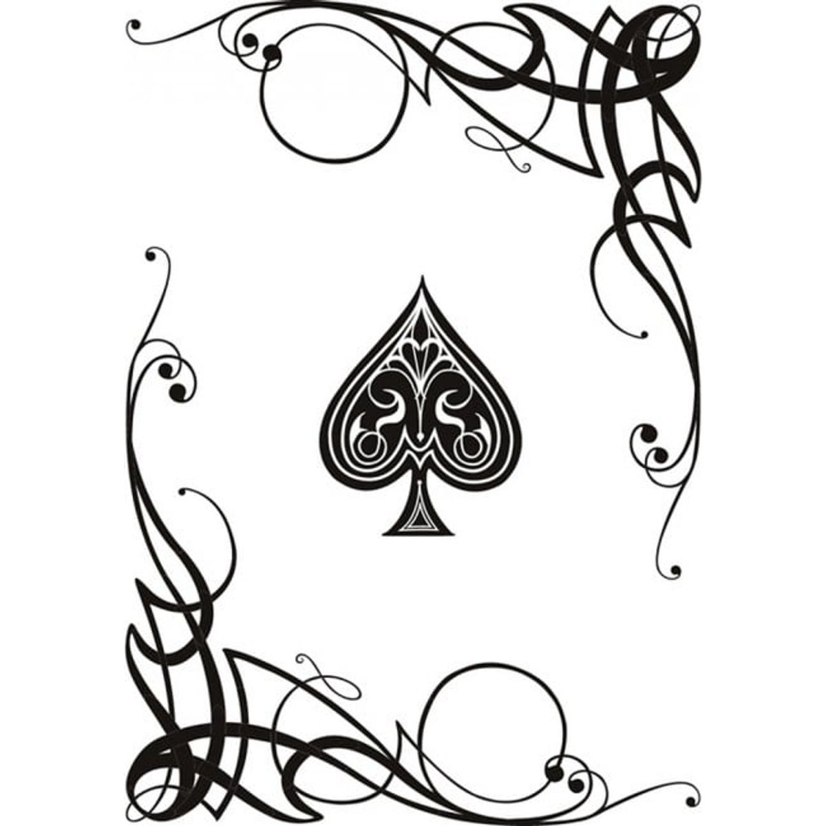 GENERICO - Decomural Swirl Ace Card Games Poker WS-19557