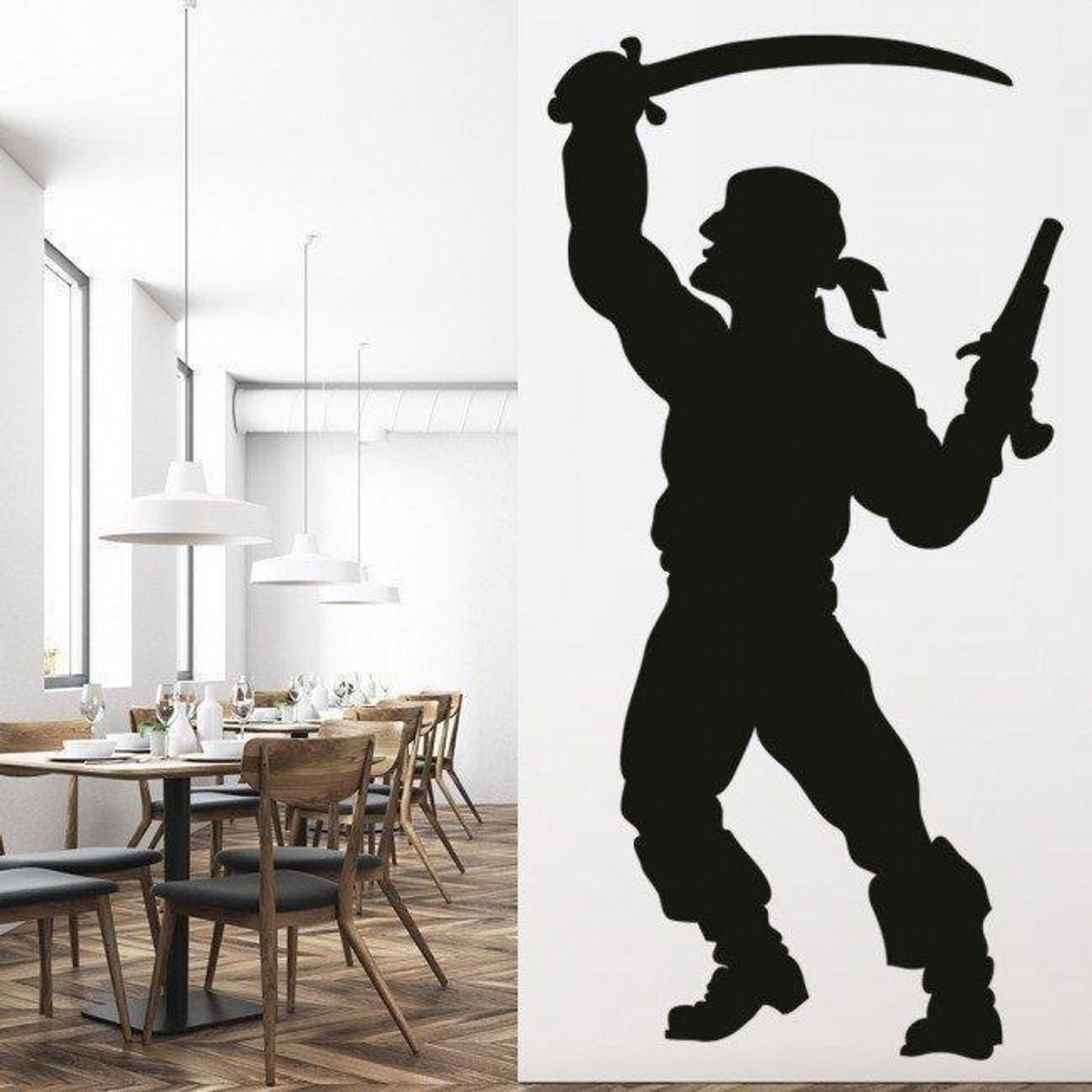 GENERICO - Decomural Pirate Sword Fight WS-18161