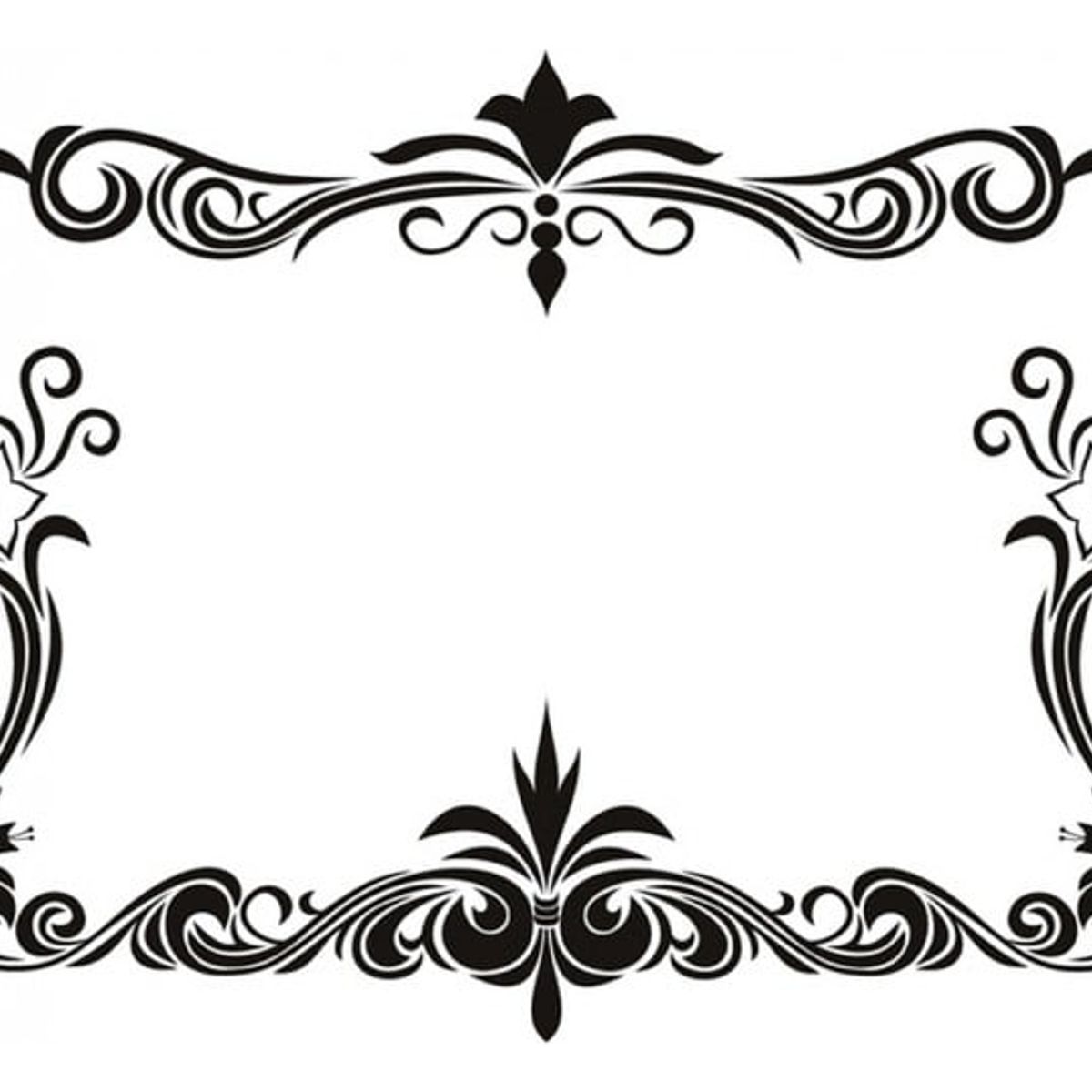 GENERICO - Decomural Floral Design Picture Frame WS-18199