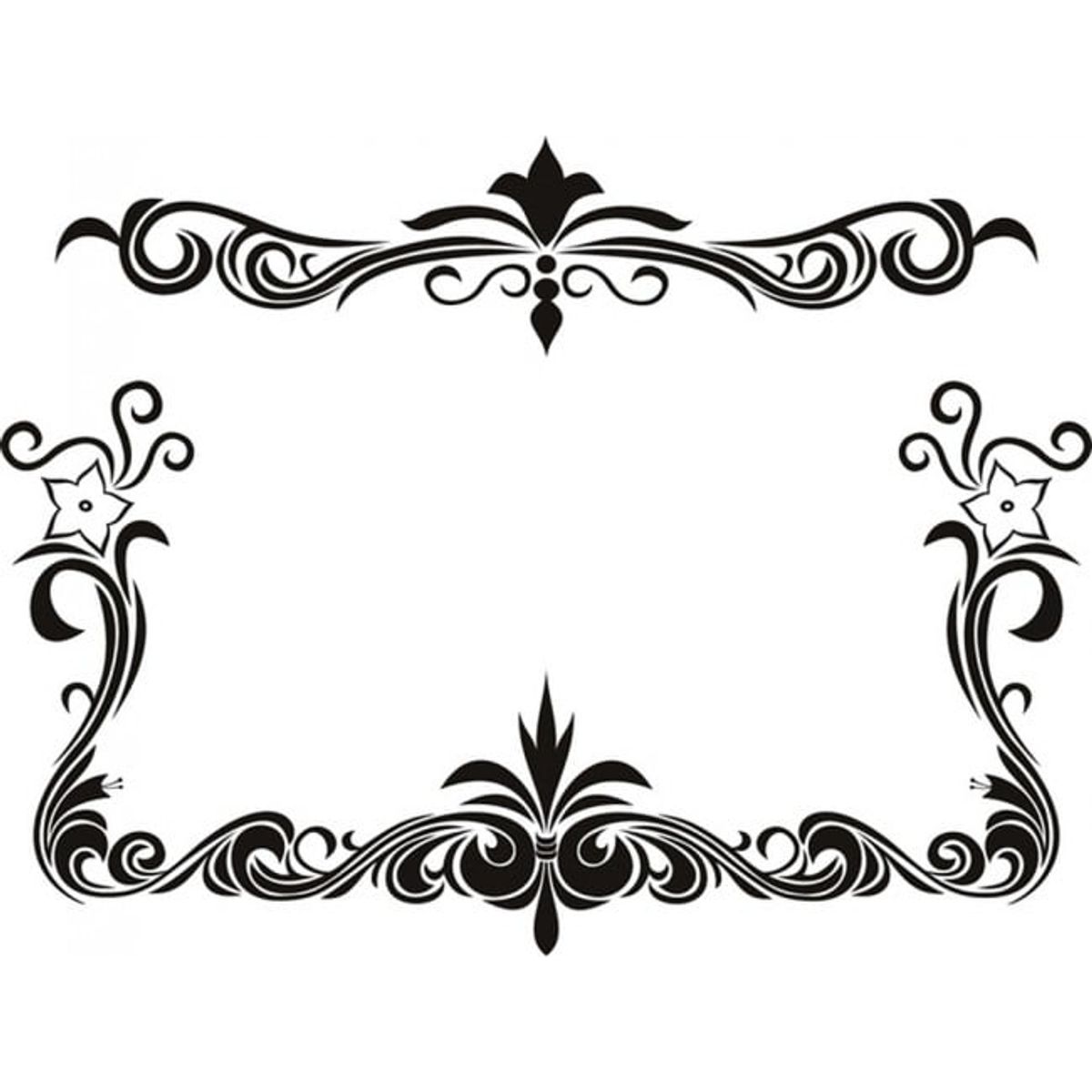 GENERICO - Decomural Floral Design Picture Frame WS-18199