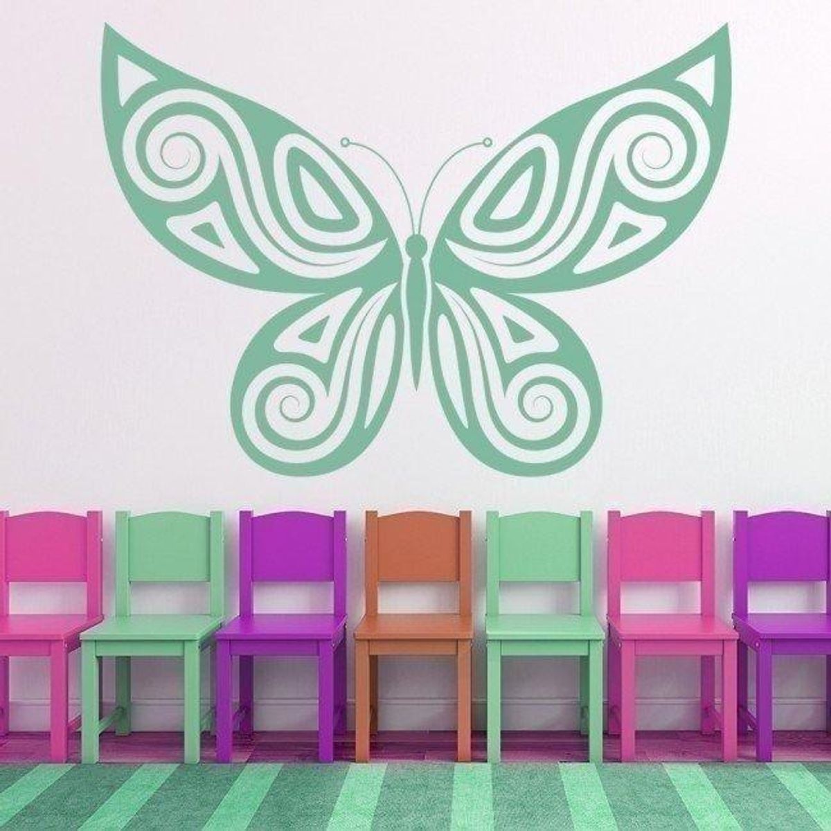 GENERICO - Decomural Butterfly Swirl Butterflies WS-18237