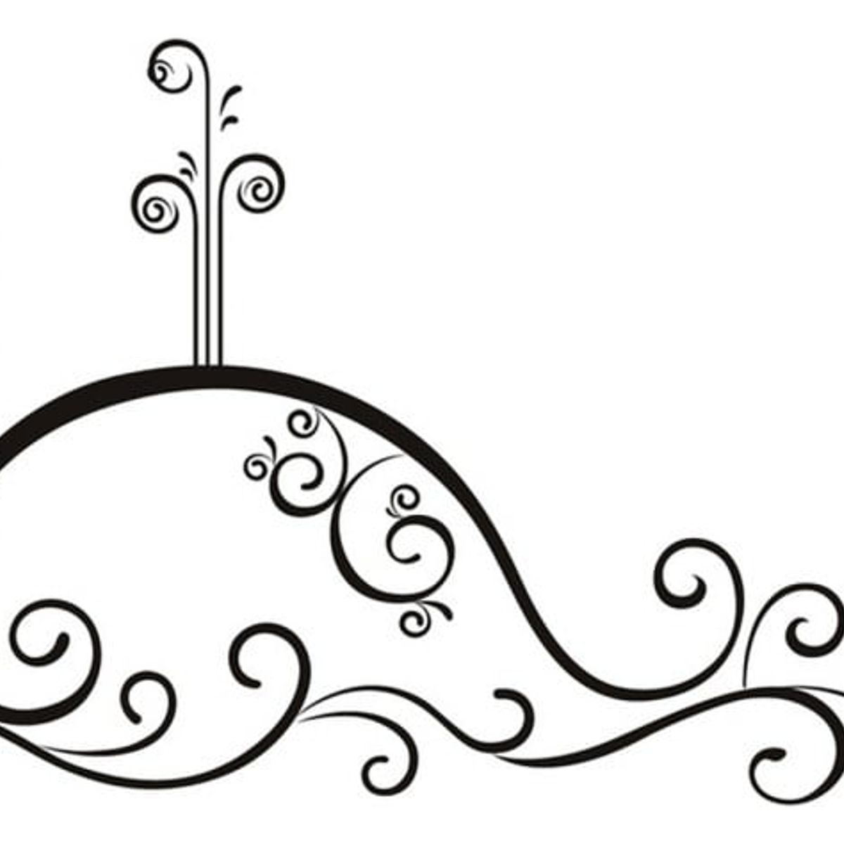 GENERICO - Decomural Swirl Whale Under The Sea WS-19574