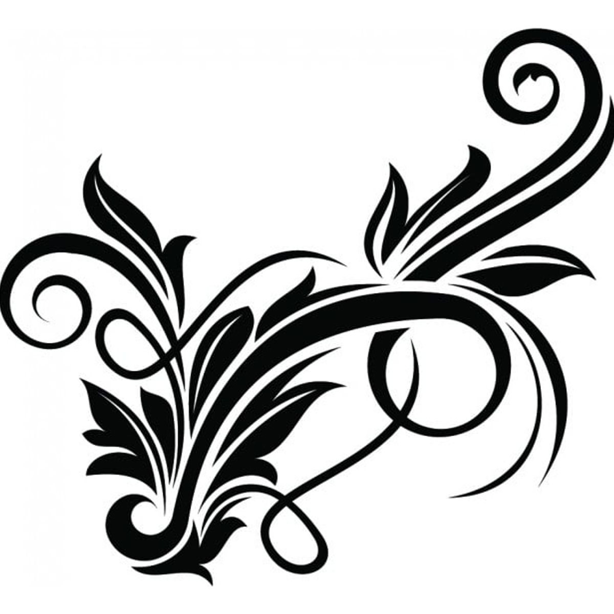 GENERICO - Decomural Spiral Vine Floral Design WS-18221