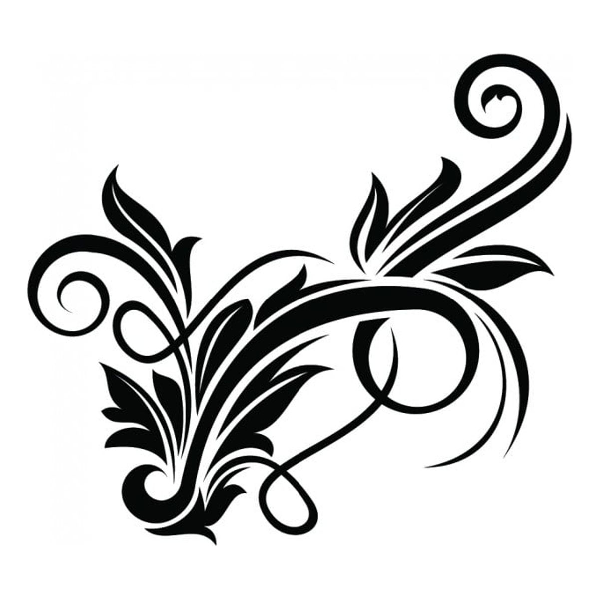 GENERICO - Decomural Spiral Vine Floral Design WS-18221