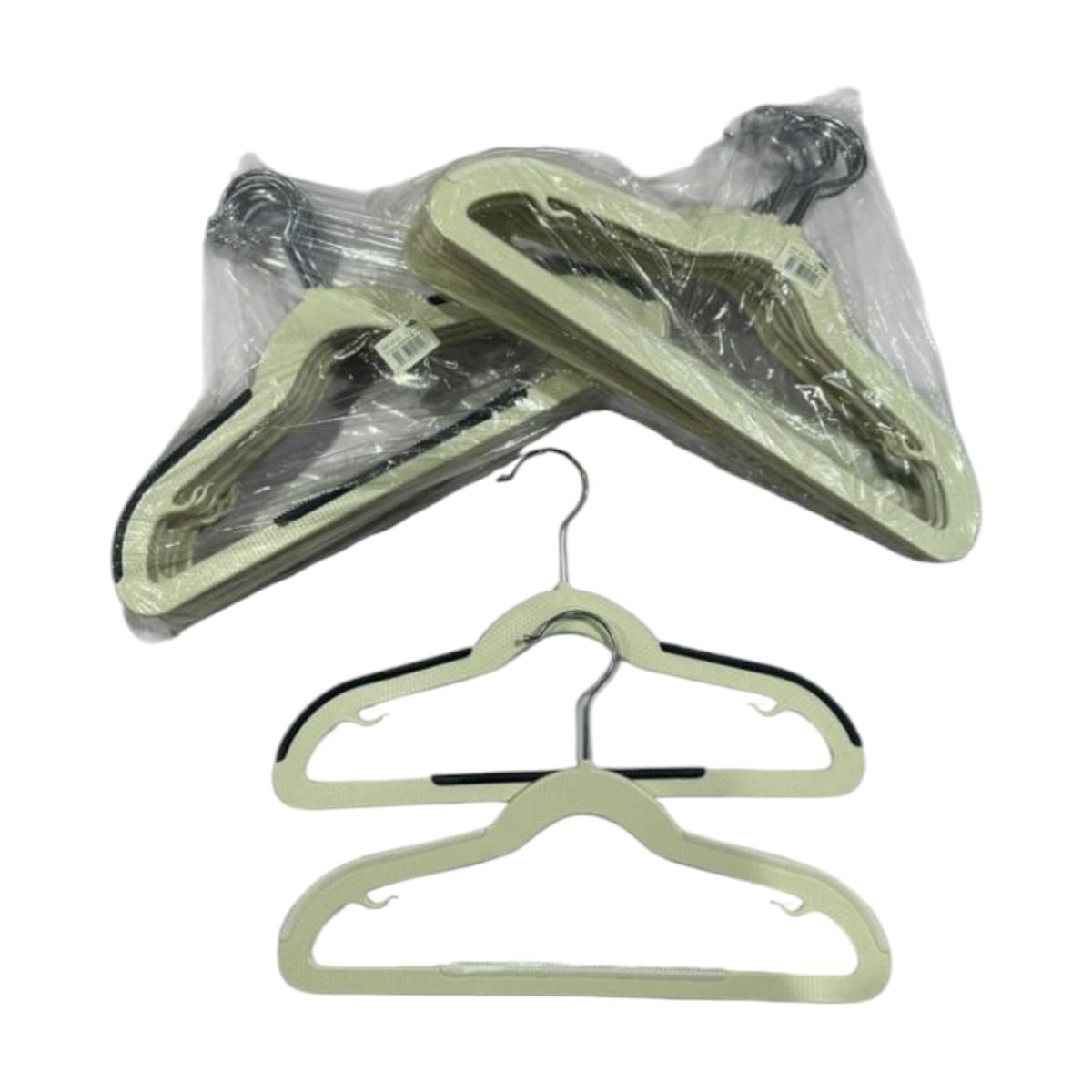 GENERICO - Pack 10 Colgadores de Plasticos 32cm Gms