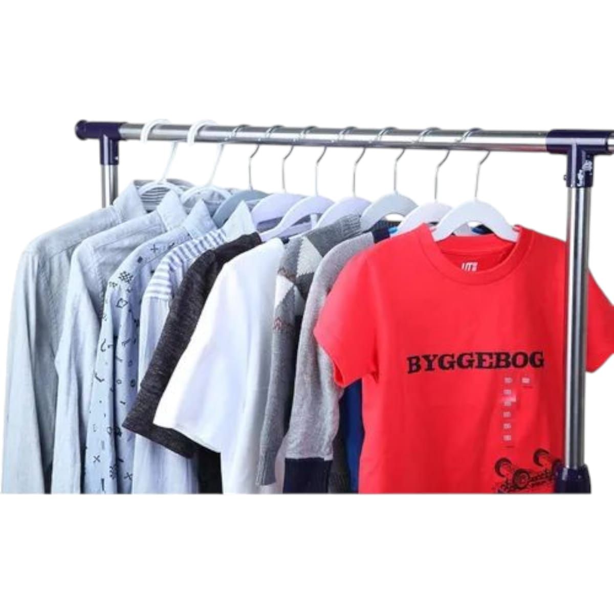 GENERICO - Pack 10 Colgadores de Plasticos 32cm Gms