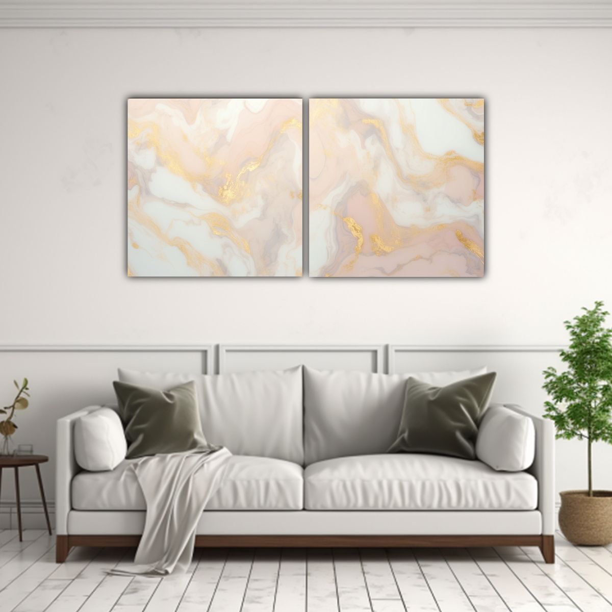 GENERICO - Cuadros Horizontales Impresionantes De Mármol 120x60 Cm