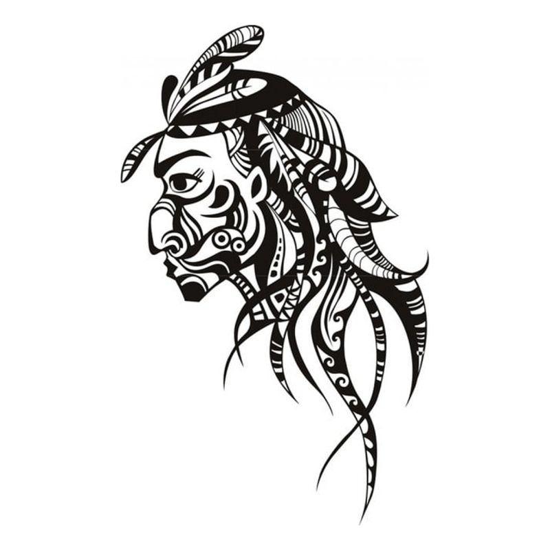 GENERICO - Decomural Indian Tribal Design WS-18253