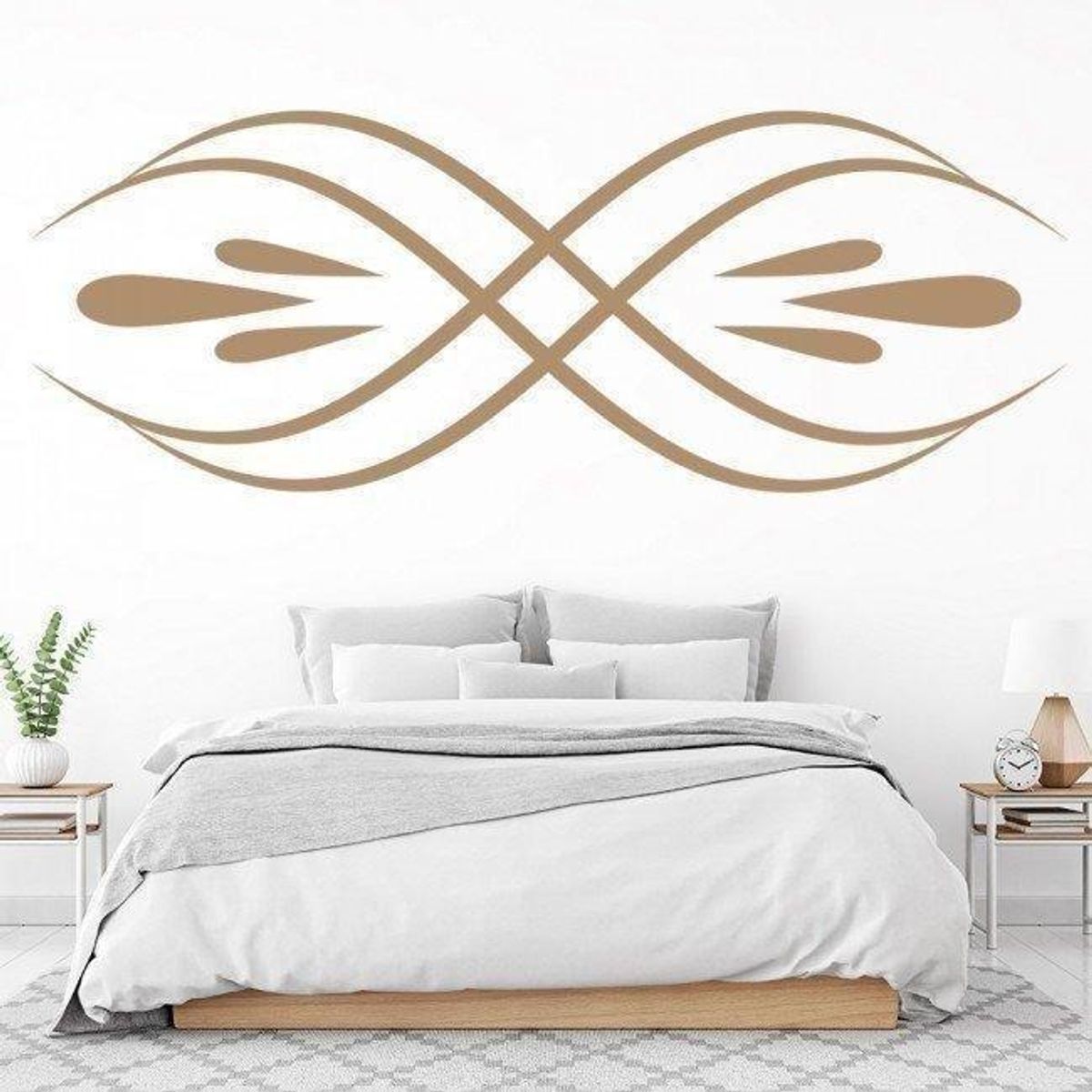 GENERICO - Decomural Symmetrical Swirl Headboard WS-18266
