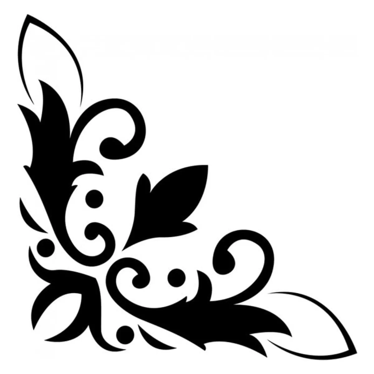 GENERICO - Decomural Floral Border Flower Corner WS-18268