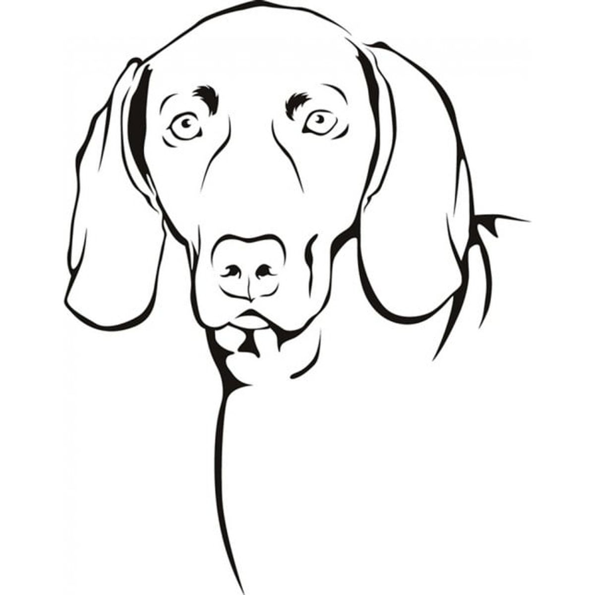 GENERICO - Decomural Weimaraner Pets Dogs WS-19614