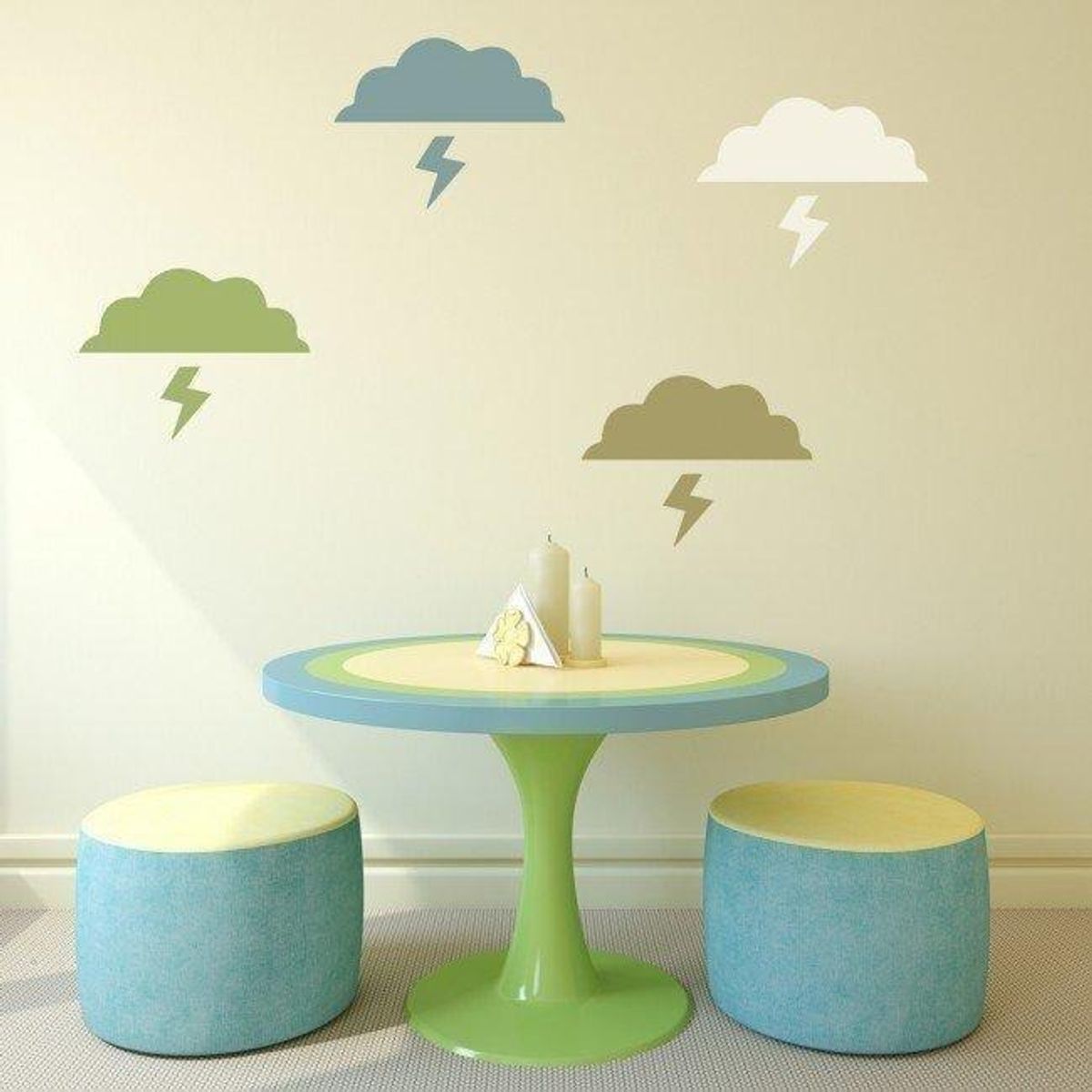 GENERICO - Decomural Lightning Cloud Weather Pack WS-33342