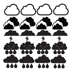 GENERICO - Decomural Cloud Kids Weather Set WS-33347