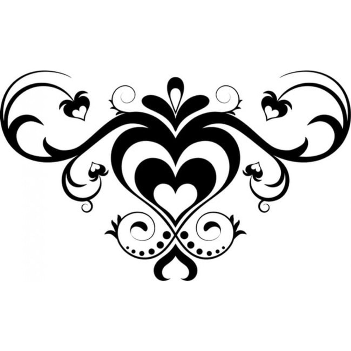 GENERICO - Decomural Heart Shaped Headboard Design WS-18283