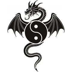 GENERICO - Decomural Dragon Ying Yang WS-19630