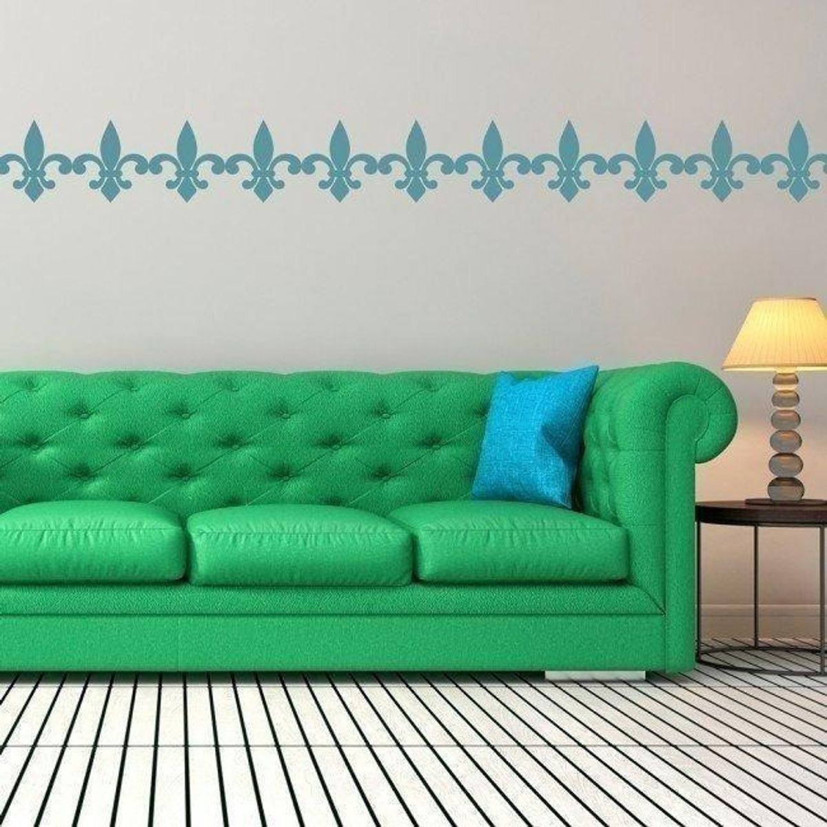 GENERICO - Decomural Fleur De Lis Tile Decorative Flower Pack WS-33353