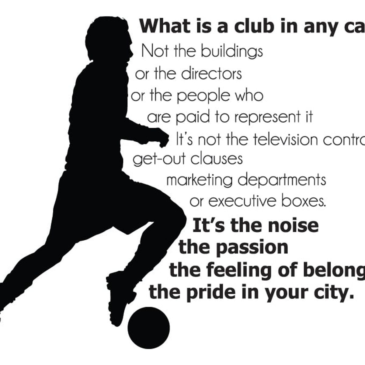 GENERICO - Decomural What Is A Club Football Sports WS-43023