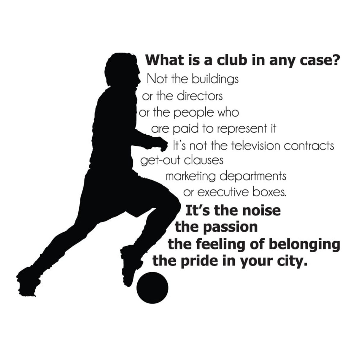 GENERICO - Decomural What Is A Club Football Sports WS-43023