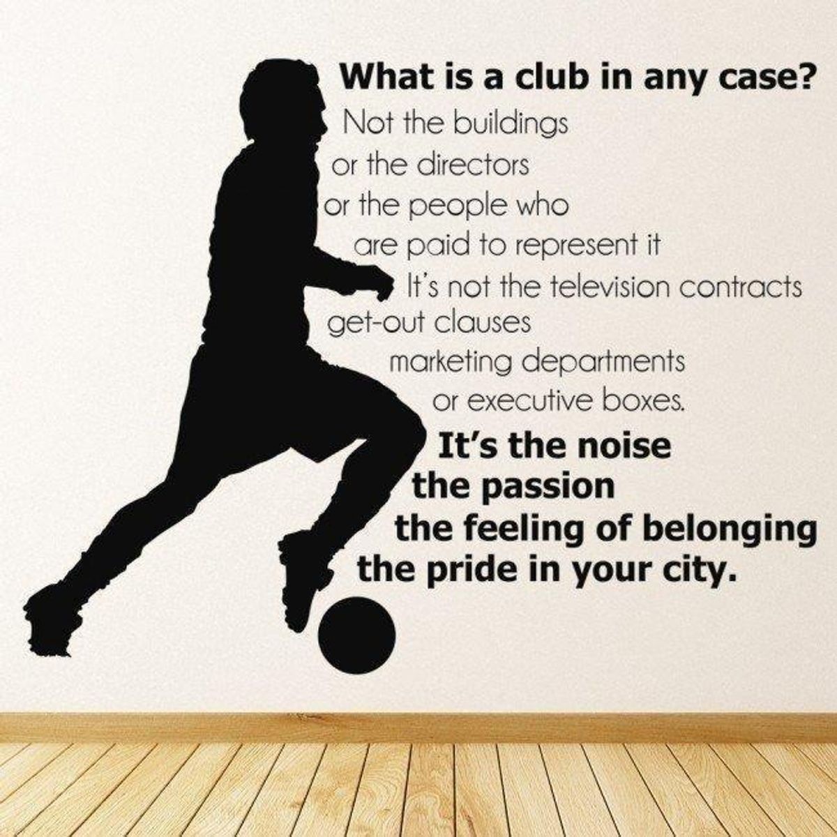 GENERICO - Decomural What Is A Club Football Sports WS-43023