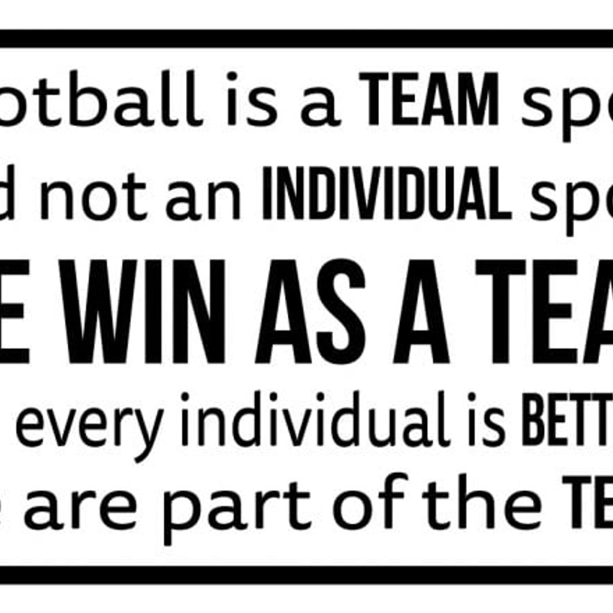 GENERICO - Decomural Football Team Win Sports WS-43027