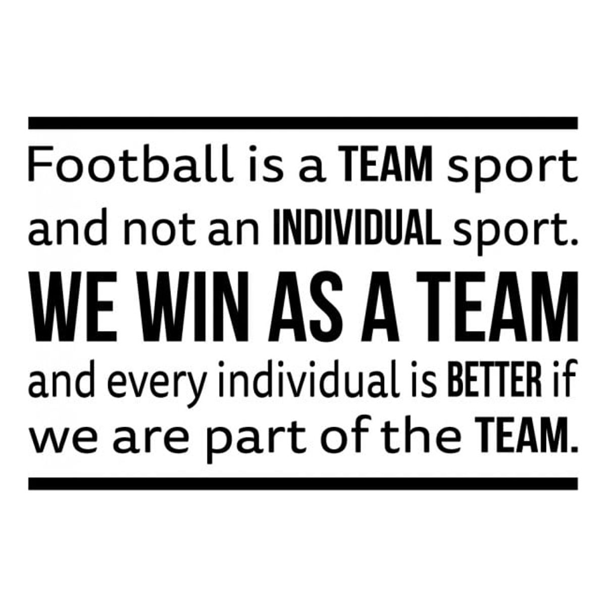 GENERICO - Decomural Football Team Win Sports WS-43027