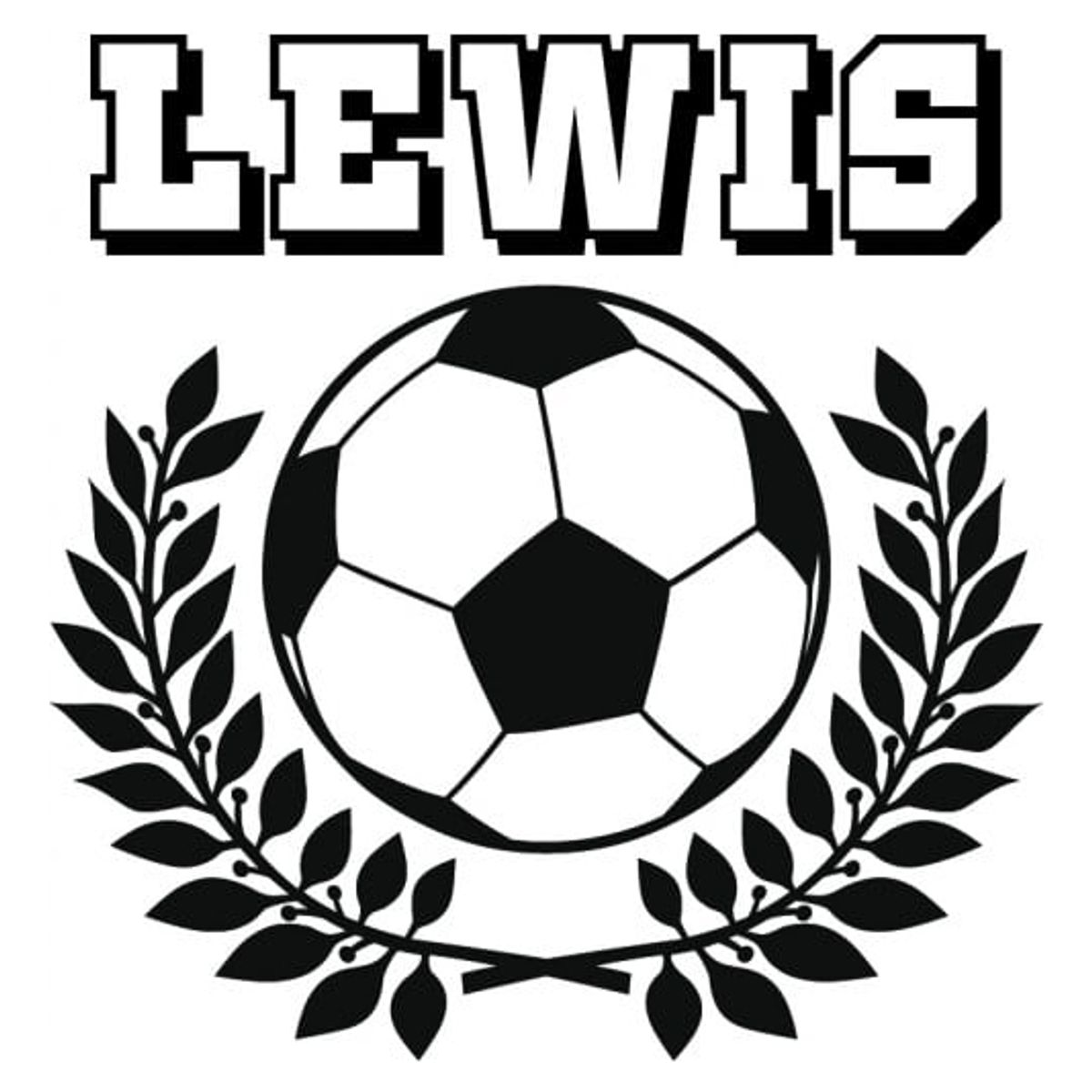 GENERICO - Decomural Personalised Name Sport Football WS-43031