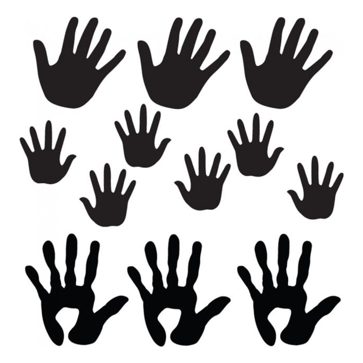 GENERICO - Decomural Hand Print School Nursery Set WS-33361