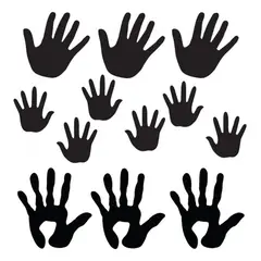 GENERICO - Decomural Hand Print School Nursery Set WS-33361