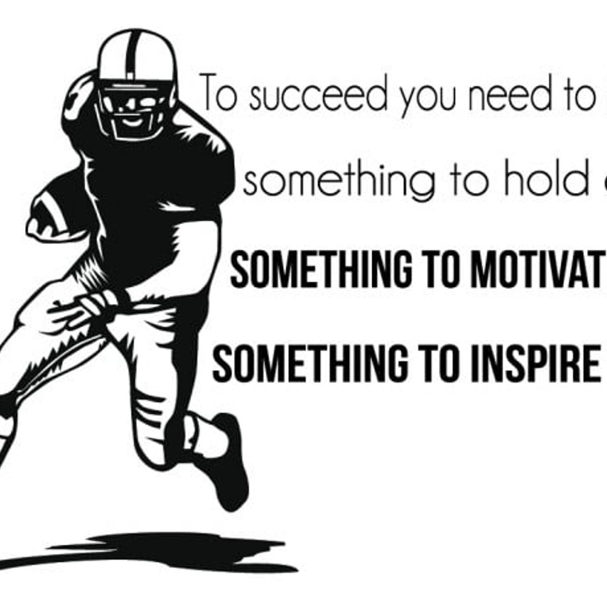 GENERICO - Decomural To Succeed American Football Sports WS-43036