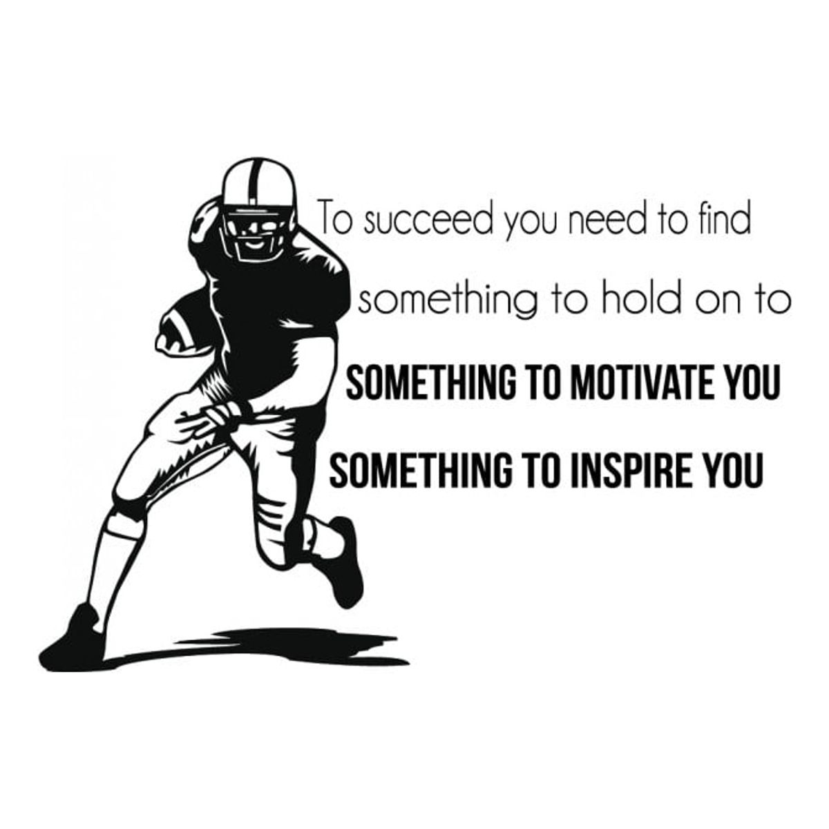 GENERICO - Decomural To Succeed American Football Sports WS-43036