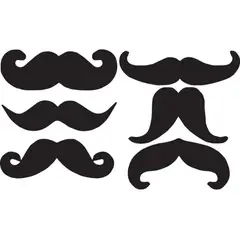 GENERICO - Decomural Moustache Movember Set WS-33380