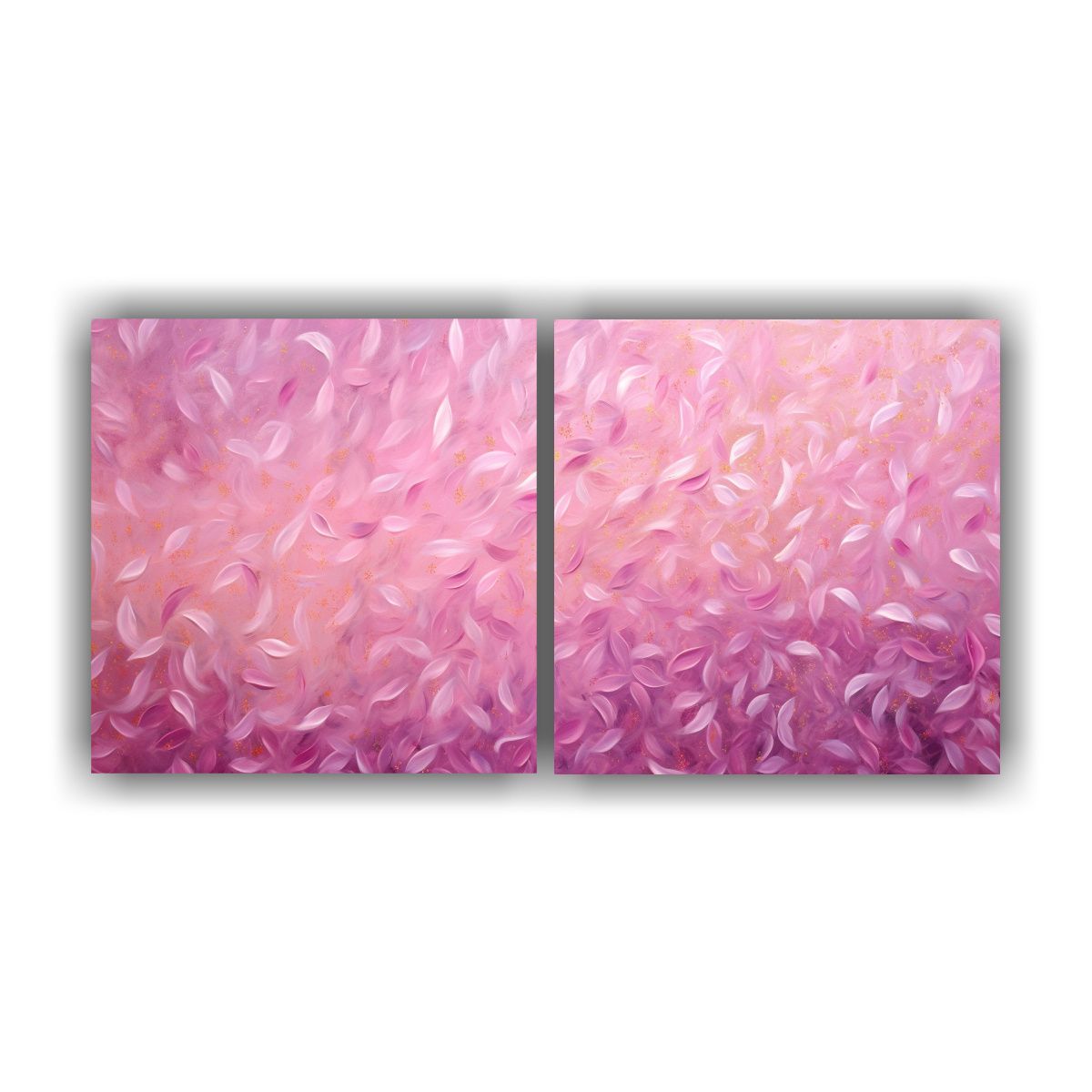 GENERICO - Set 2 Lienzos De Tela Patron Intensos Estilo 120x60 Cm