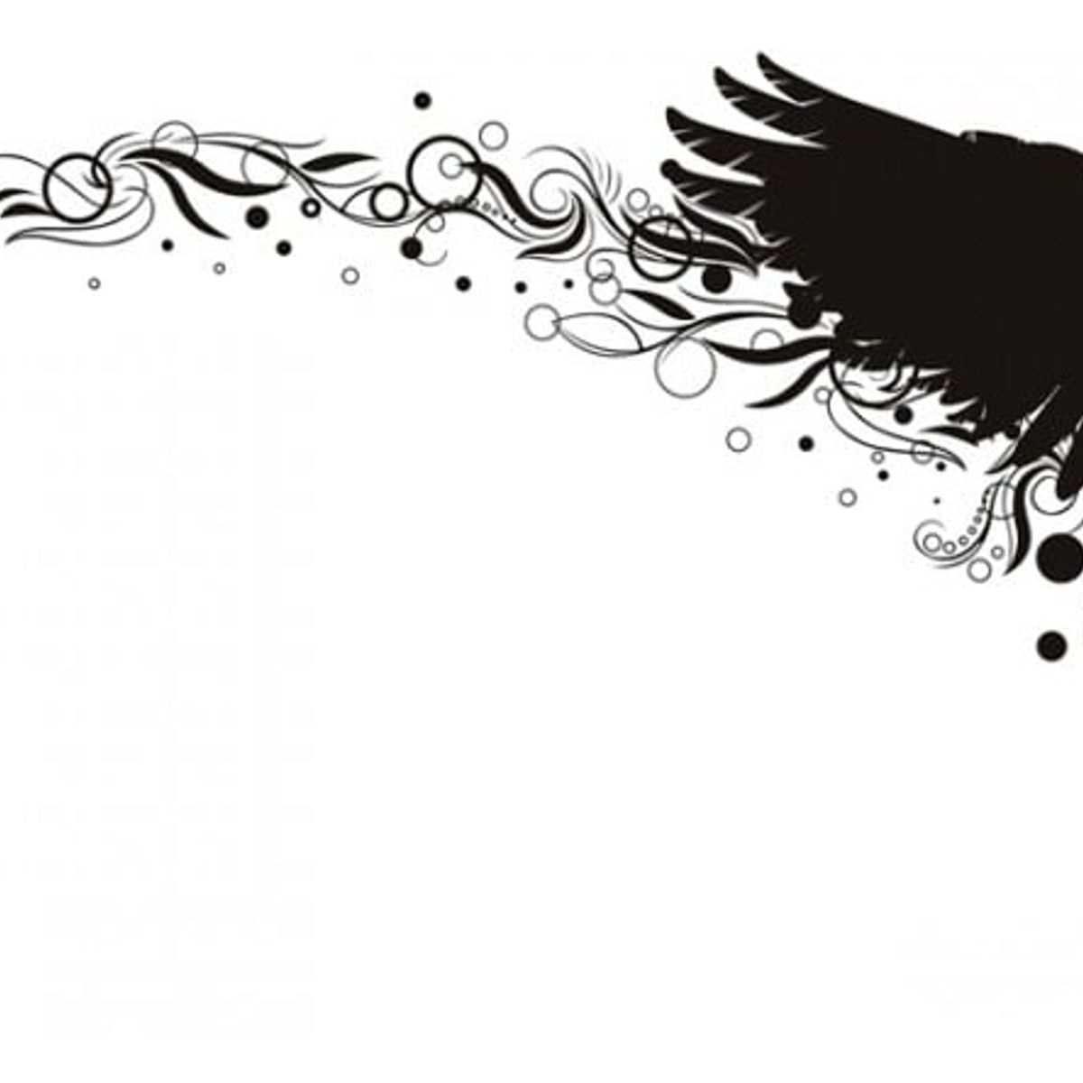 GENERICO - Decomural Floating Angel With Spirals And Wings WS-18307