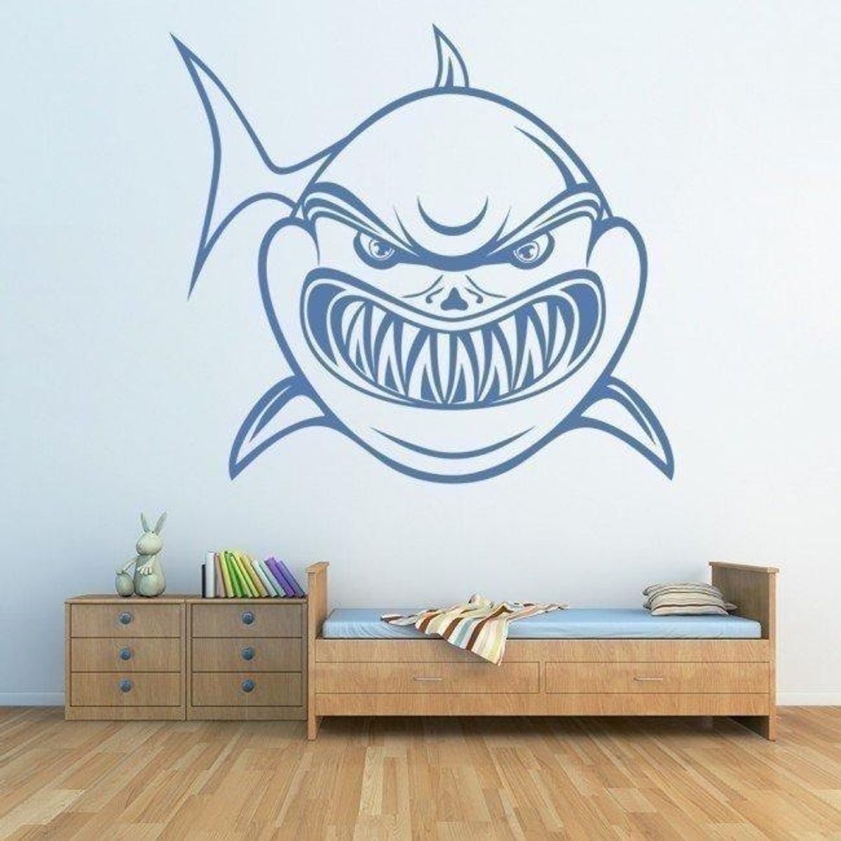 GENERICO - Decomural Angry Shark Under The Sea WS-18312