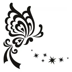 GENERICO - Decomural Butterfly Stars WS-18316
