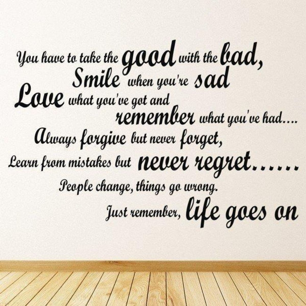 GENERICO - Decomural Good With The Bad Inspirational WS-19667