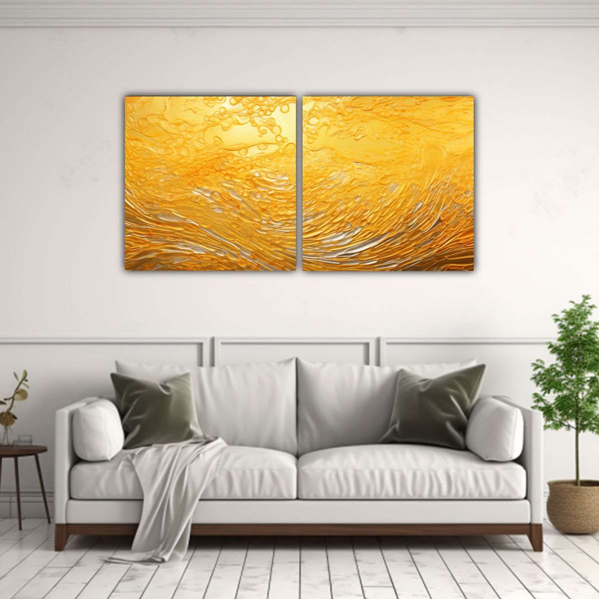 GENERICO - Dos Composiciones Movimiento Pop Art Estilo 140x70 Cm