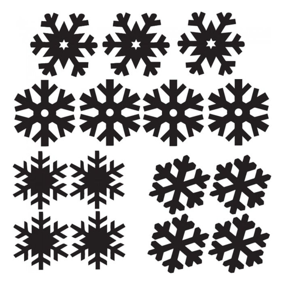 GENERICO - Decomural Christmas Snowflake Festive Xmas Set WS-33385