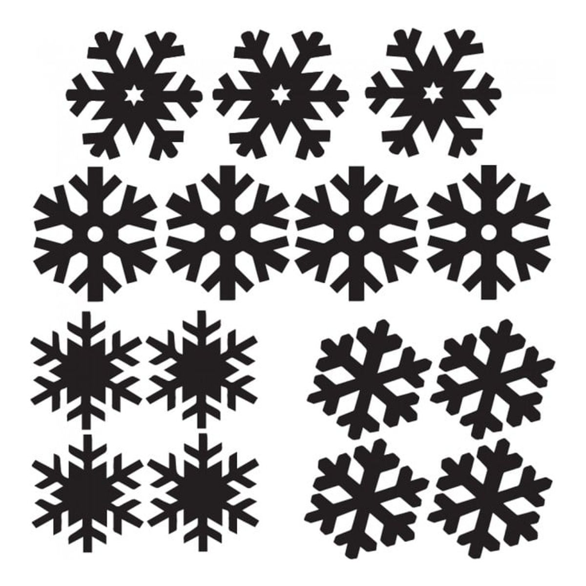 GENERICO - Decomural Christmas Snowflake Festive Xmas Set WS-33385